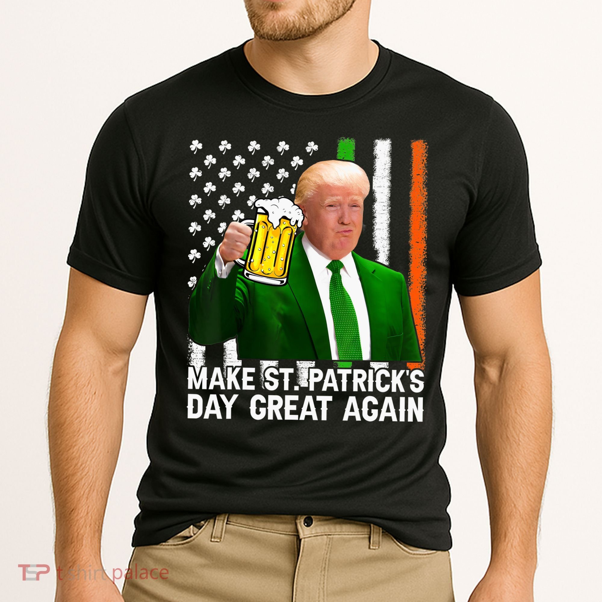 Donald Trump Make St Patricks Day Great Again Cooling Performance Crew T-Shirt