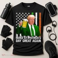 Donald Trump Make St Patricks Day Great Again Cooling Performance Crew T-Shirt thumb 3