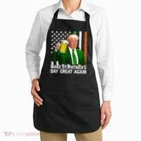 Donald Trump Make St Patricks Day Great Again Apron thumb 2