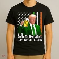 Donald Trump Make St Patricks Day Great Again T-Shirt thumb 3