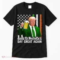 Donald Trump Make St Patricks Day Great Again Tall T-Shirt thumb 0