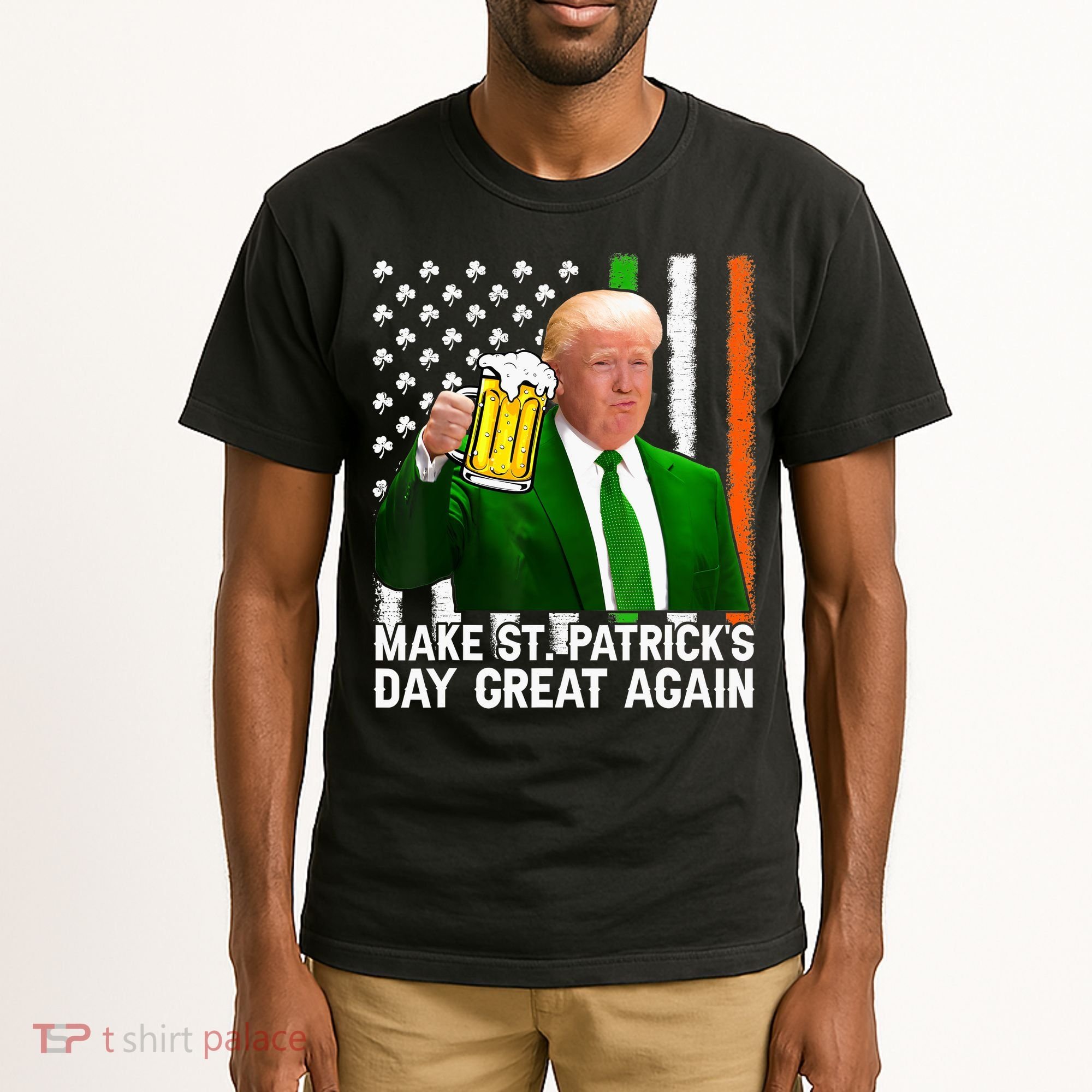 Donald Trump Make St Patricks Day Great Again Tall T-Shirt