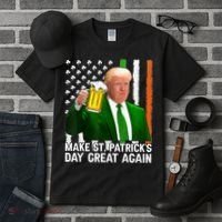 Donald Trump Make St Patricks Day Great Again Tall T-Shirt thumb 3