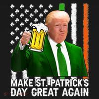 Donald Trump Make St Patricks Day Great Again Tall T-Shirt thumb 4