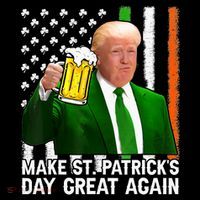 Donald Trump Make St Patricks Day Great Again Button thumb 1