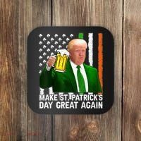 Donald Trump Make St Patricks Day Great Again Coaster thumb 0