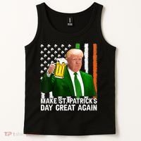 Donald Trump Make St Patricks Day Great Again Tank Top thumb 2