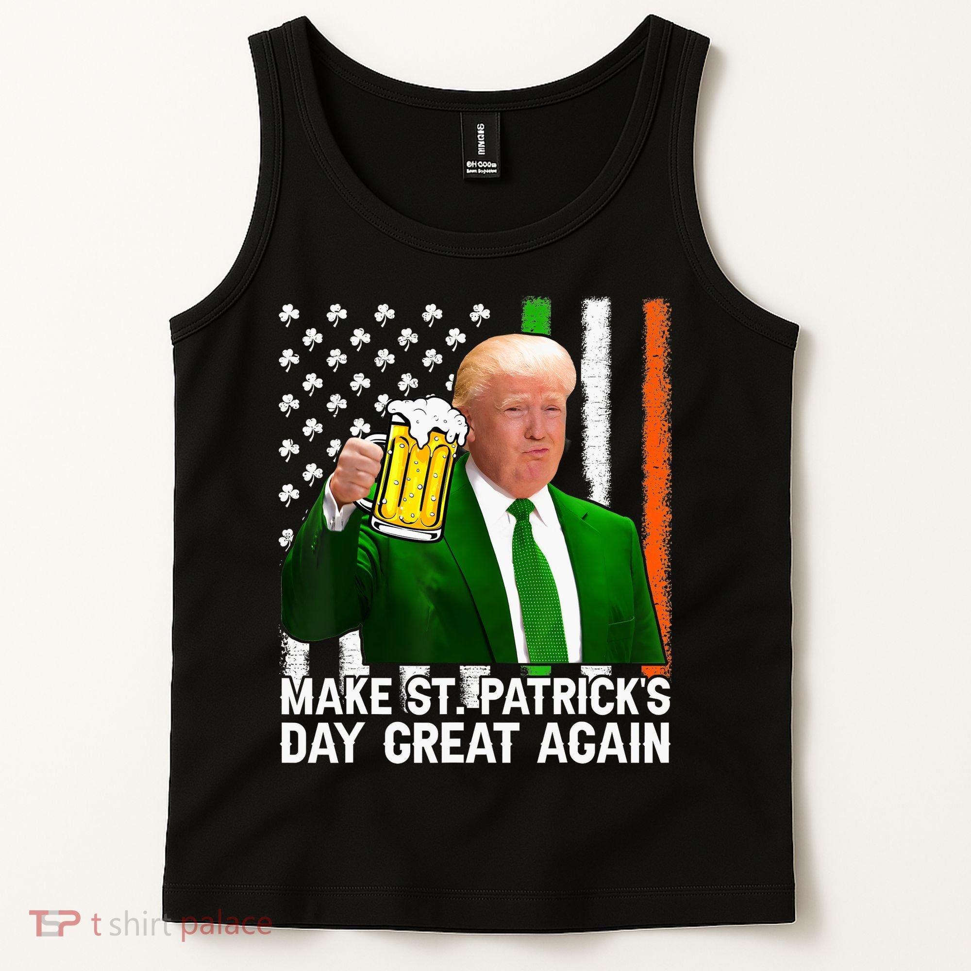 Donald Trump Make St Patricks Day Great Again Tank Top