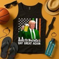 Donald Trump Make St Patricks Day Great Again Tank Top thumb 4