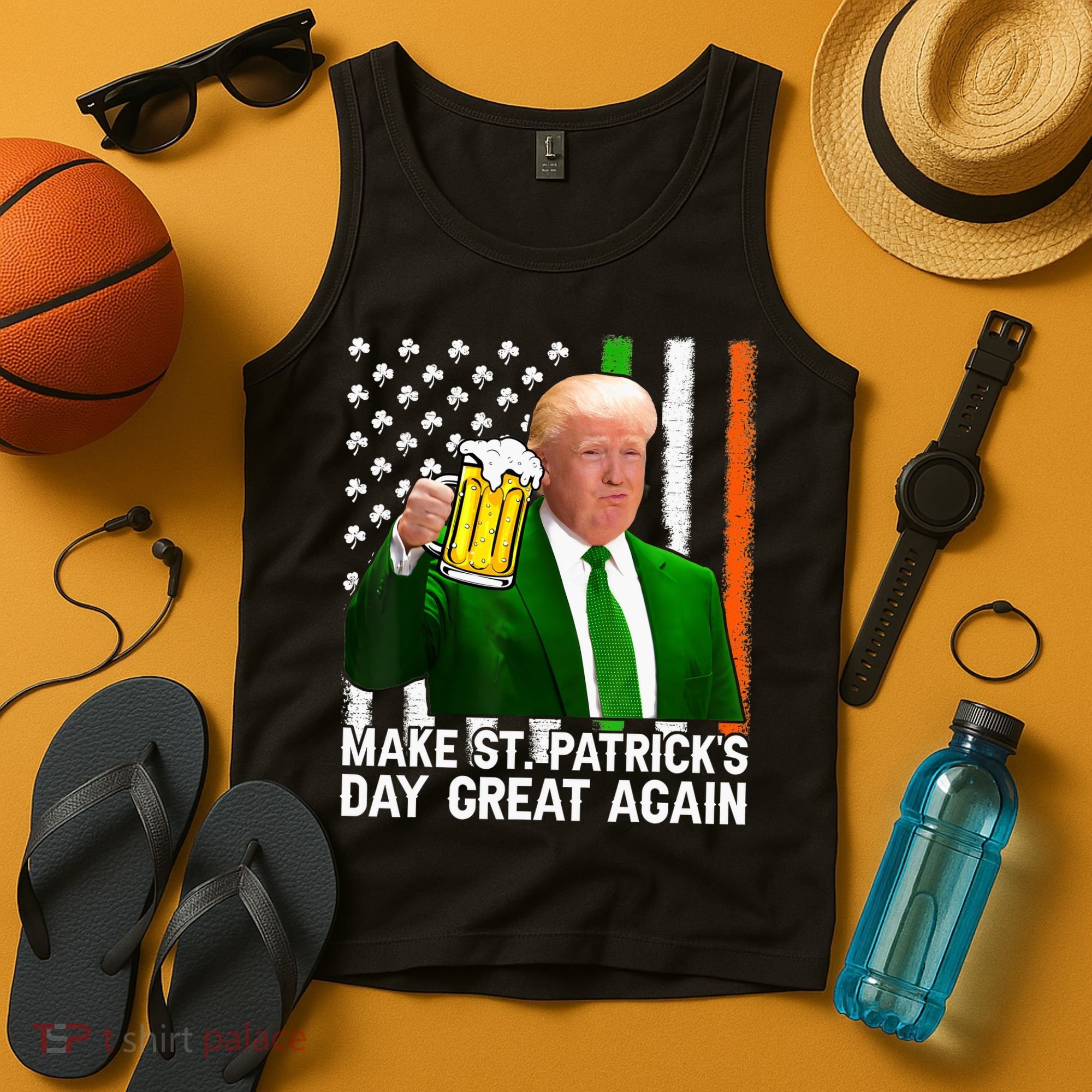 Donald Trump Make St Patricks Day Great Again Tank Top