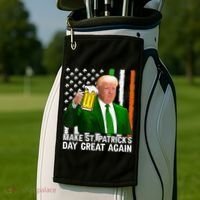 Donald Trump Make St Patricks Day Great Again Golf Towel thumb 2