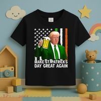 Donald Trump Make St Patricks Day Great Again Toddler T-Shirt thumb 3