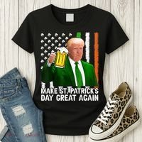 Donald Trump Make St Patricks Day Great Again Women's T-Shirt thumb 3