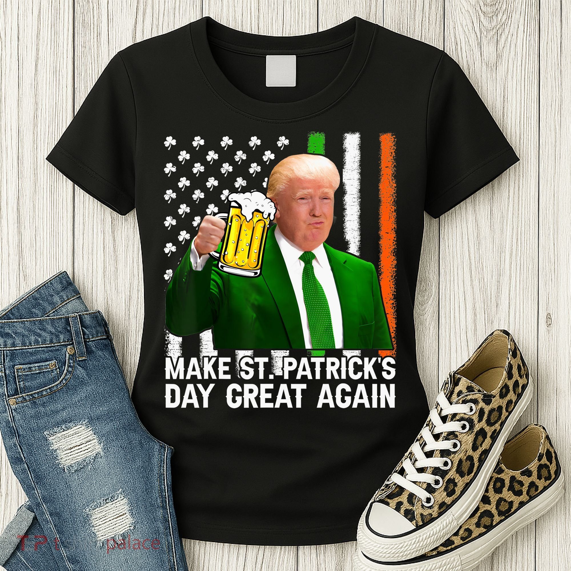 Donald Trump Make St Patricks Day Great Again Women's T-Shirt