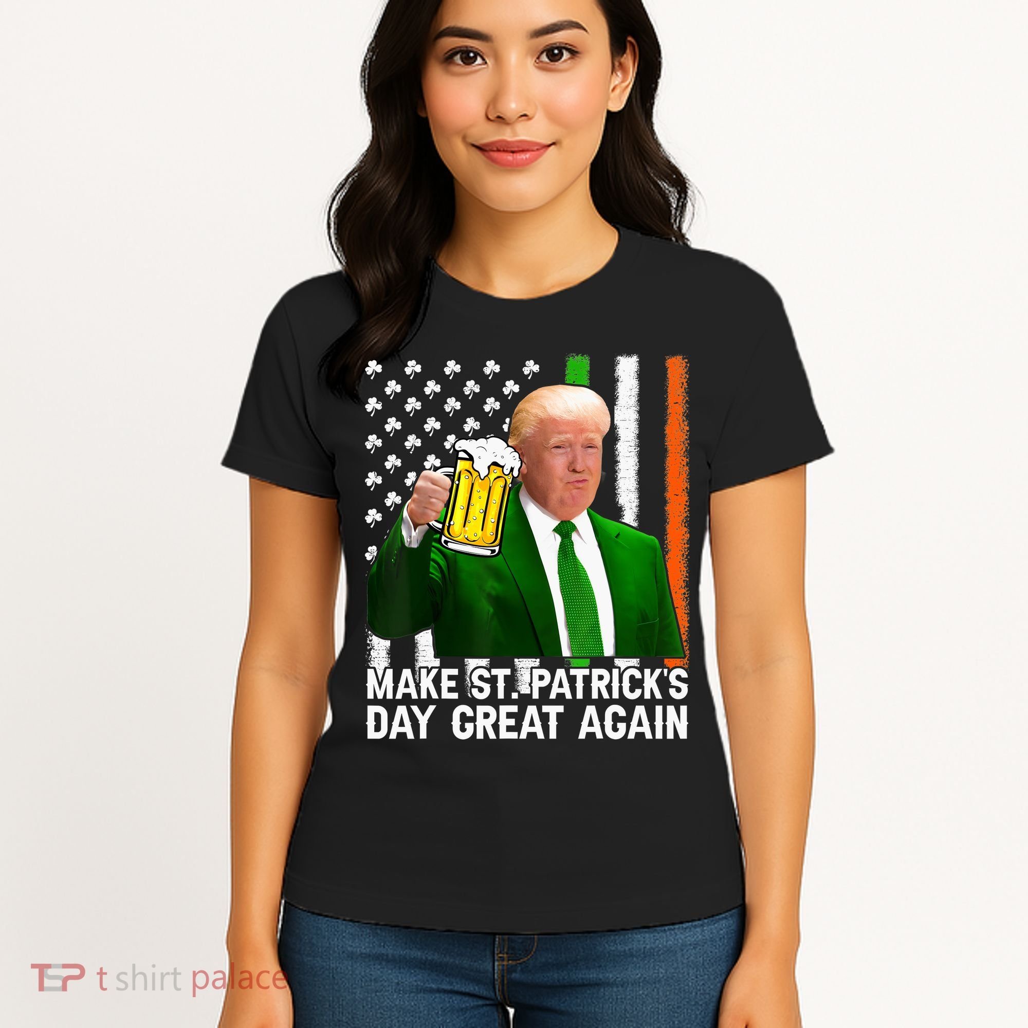 Donald Trump Make St Patricks Day Great Again Women's T-Shirt