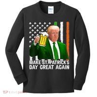 Donald Trump Make St Patricks Day Great Again Kids Long Sleeve Shirt thumb 0