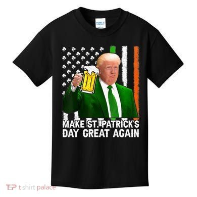 Donald Trump Make St Patricks Day Great Again Kids T-Shirt
