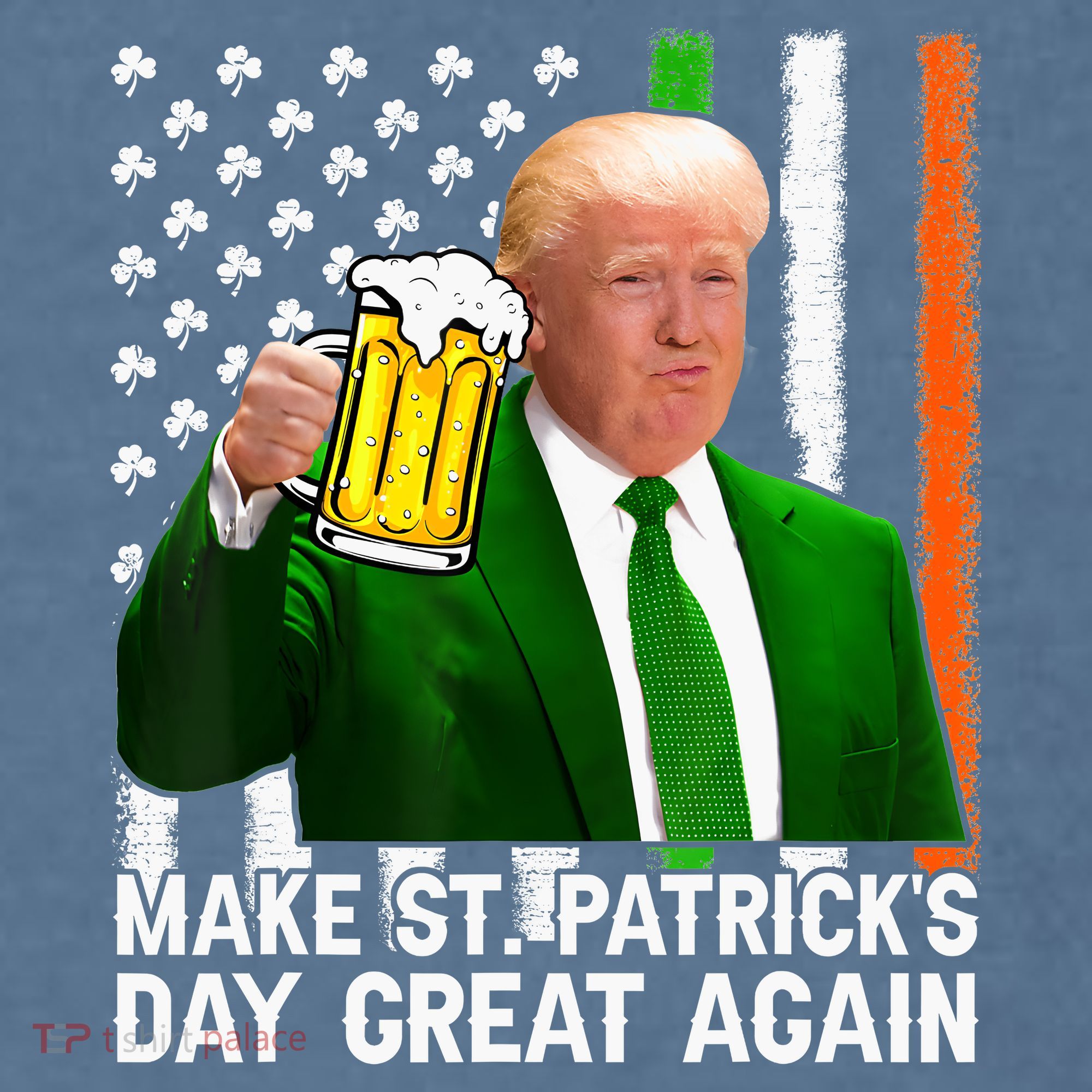 Donald Trump Make St Patricks Day Great Again Comfort Colors Garment-Dyed Hooded Sweatshirt