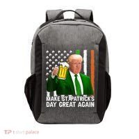 Donald Trump Make St Patricks Day Great Again Vector Backpack thumb 0