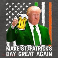 Donald Trump Make St Patricks Day Great Again Vector Backpack thumb 2