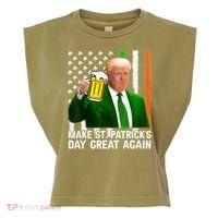 Donald Trump Make St Patricks Day Great Again Garment-Dyed Women's Muscle Tee thumb 0