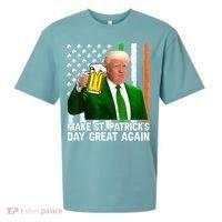 Donald Trump Make St Patricks Day Great Again Sueded Cloud Jersey T-Shirt thumb 0