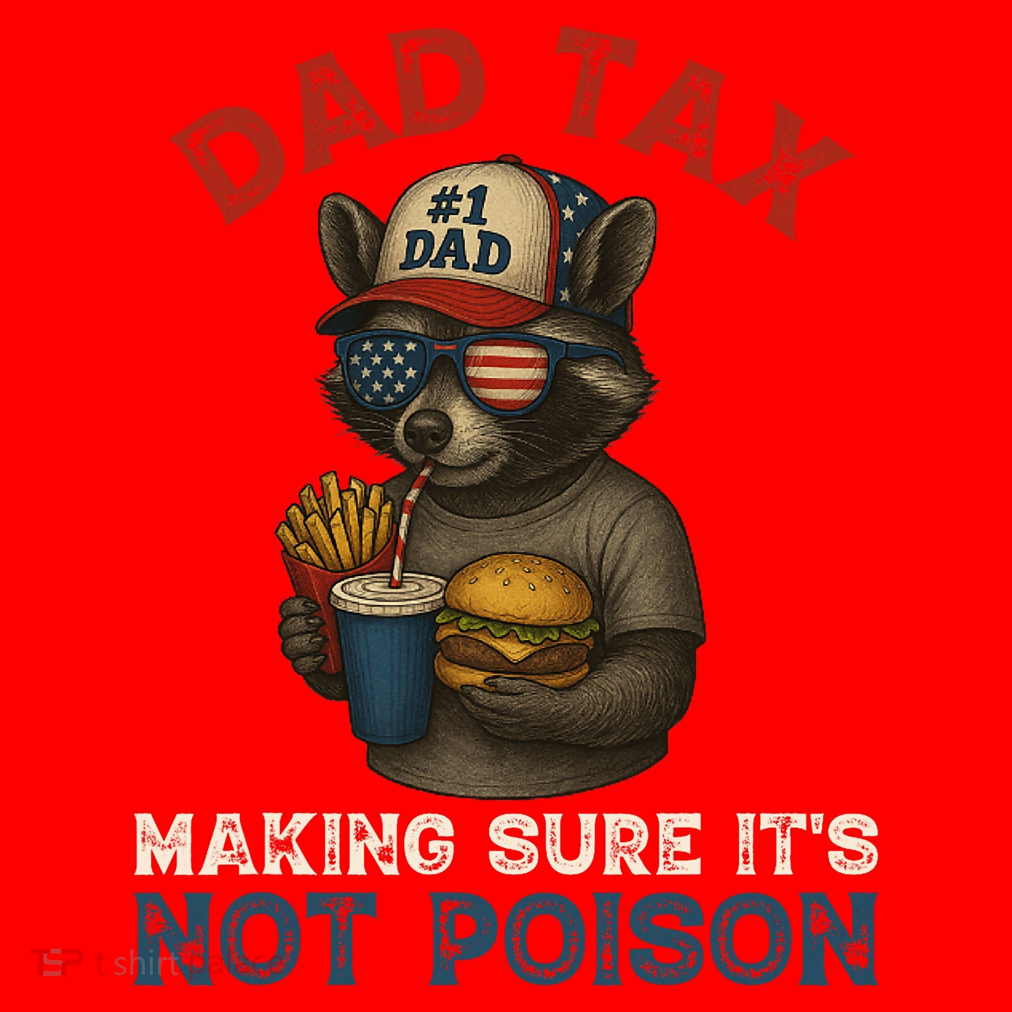 Dad Tax Making Sure It's Not  Funny Dad 4th Of July  Santa Hat