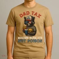 Dad Tax Making Sure It's Not  Funny Dad 4th Of July  T-Shirt thumb 3