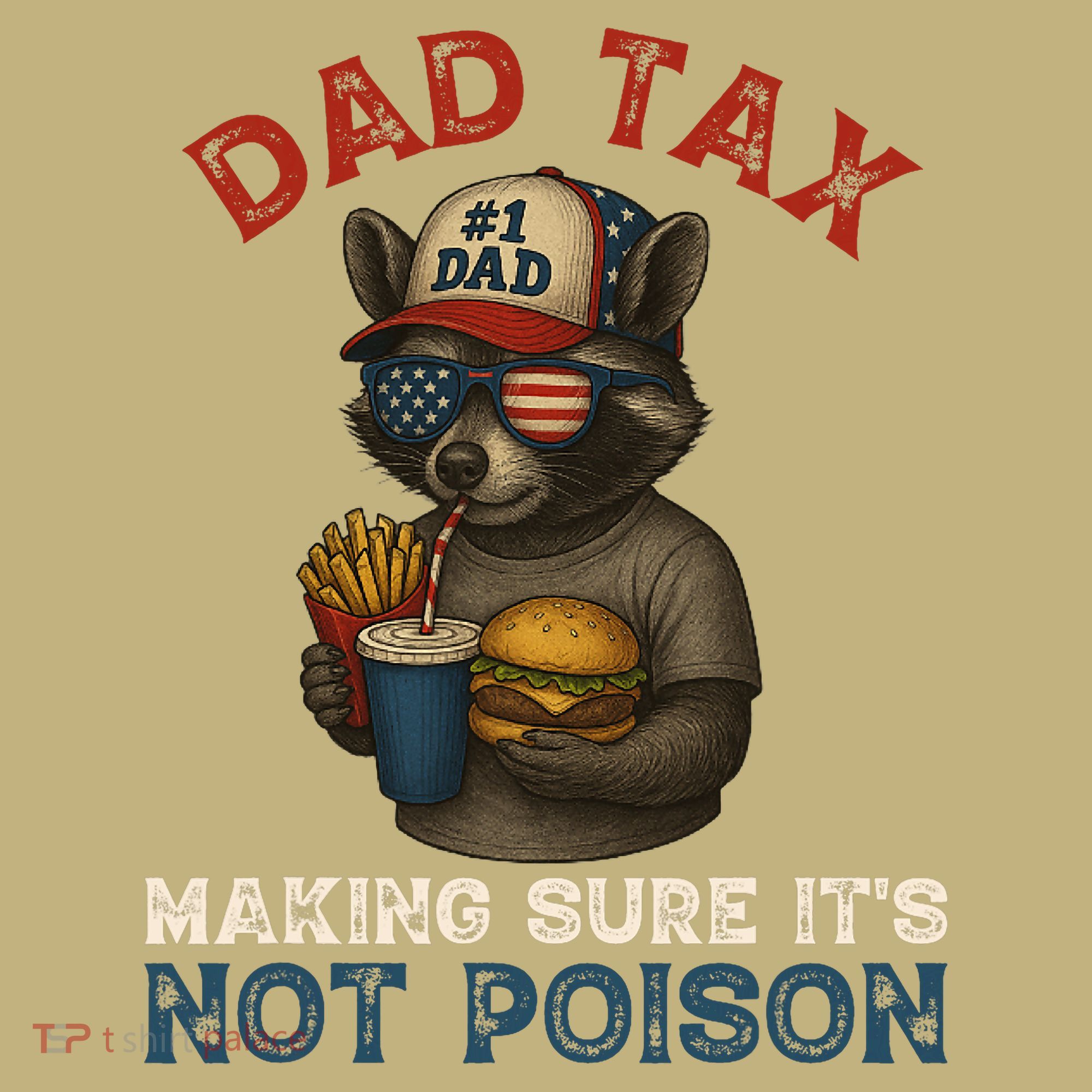 Dad Tax Making Sure It's Not  Funny Dad 4th Of July  Polo