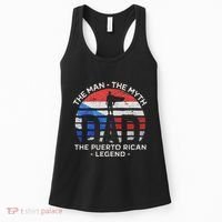 Dad The Man The Myth The Puerto Rican Legend Puerto Rico Women's Tank Top thumb 0