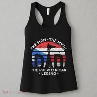 Dad The Man The Myth The Puerto Rican Legend Puerto Rico Women's Tank Top thumb 3