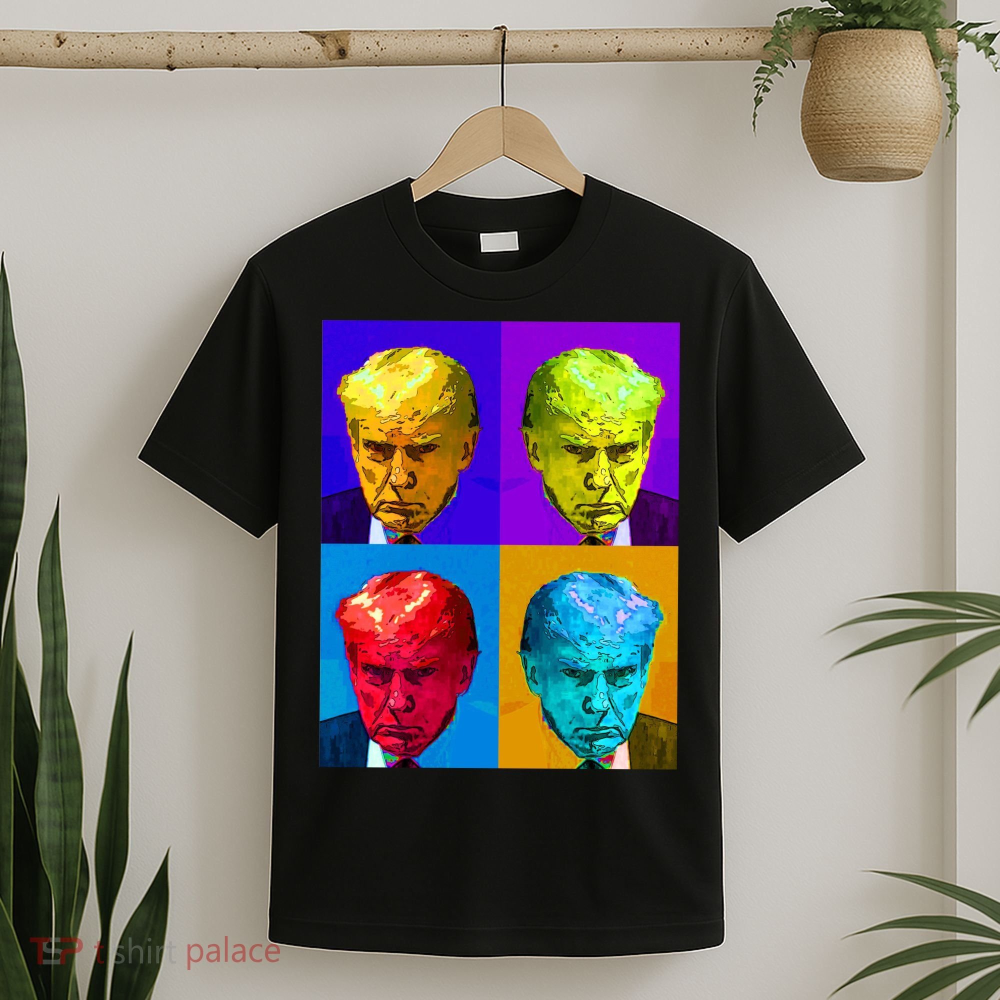 Donald Trump Mug Shot Colorful Pop Art T-Shirt