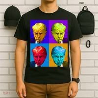 Donald Trump Mug Shot Colorful Pop Art T-Shirt thumb 6