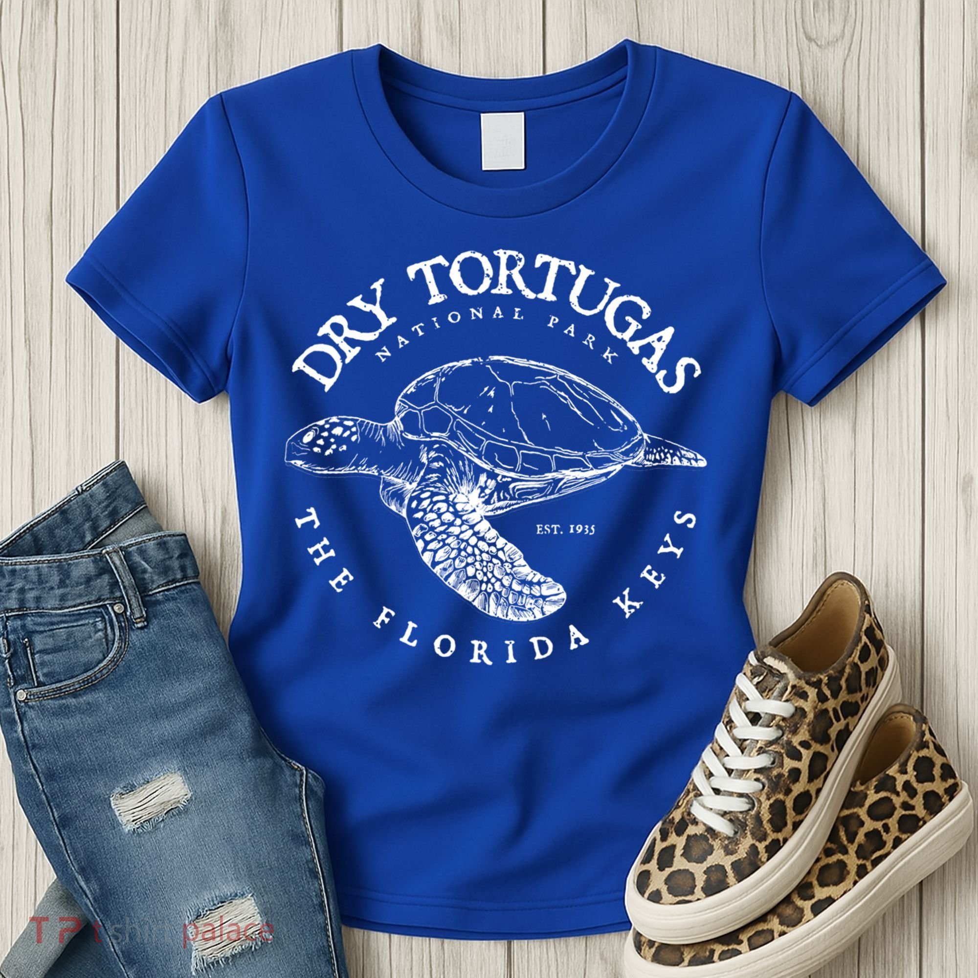Dry Tortugas National Park Florida Keys Scuba Diving Turtle Gift Women's T-Shirt