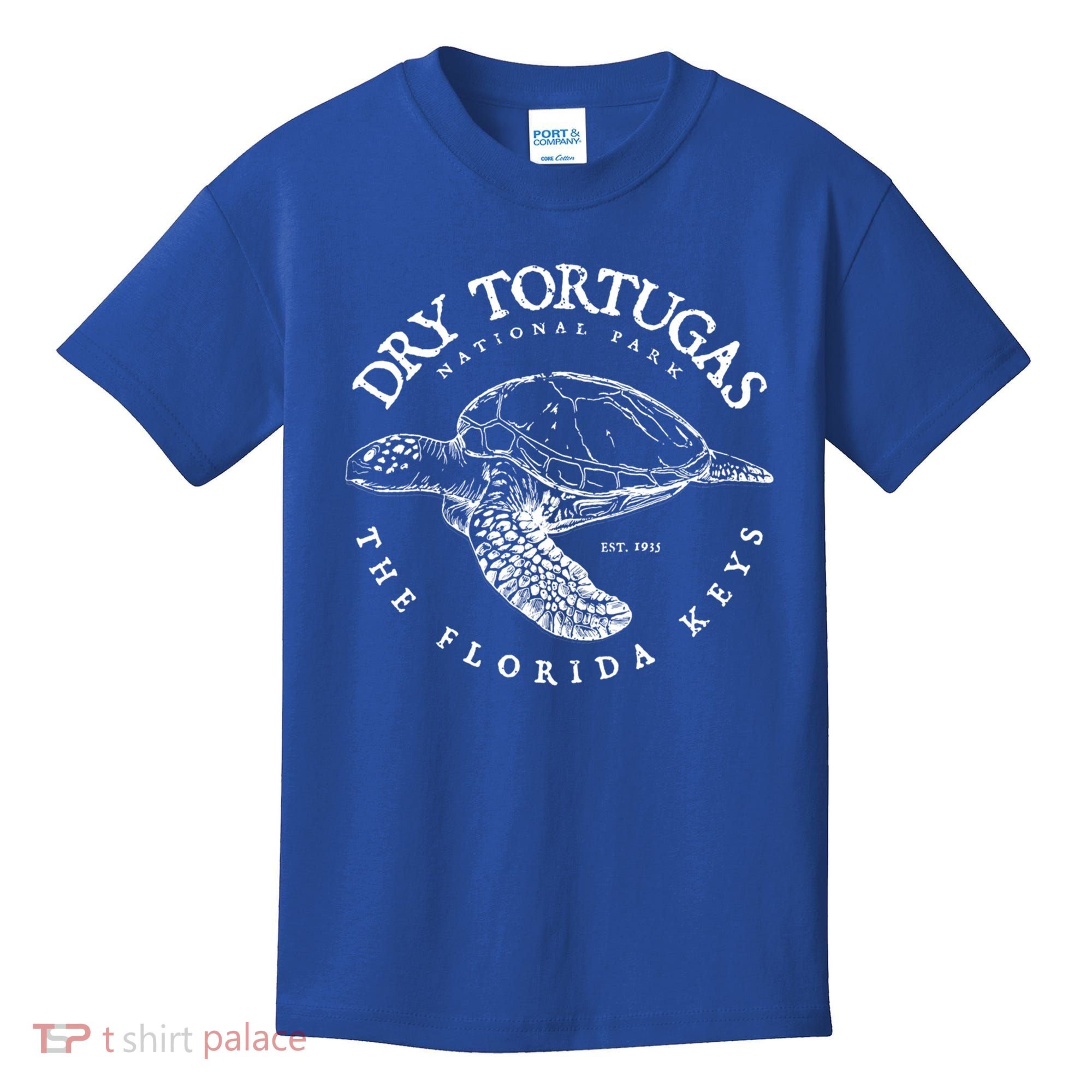 Dry Tortugas National Park Florida Keys Scuba Diving Turtle Gift Kids T-Shirt