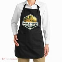Devils Tower National Monument Wyoming Travel Art Badge Apron thumb 2