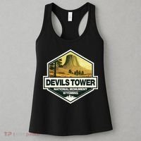 Devils Tower National Monument Wyoming Travel Art Badge Women's Tank Top thumb 3