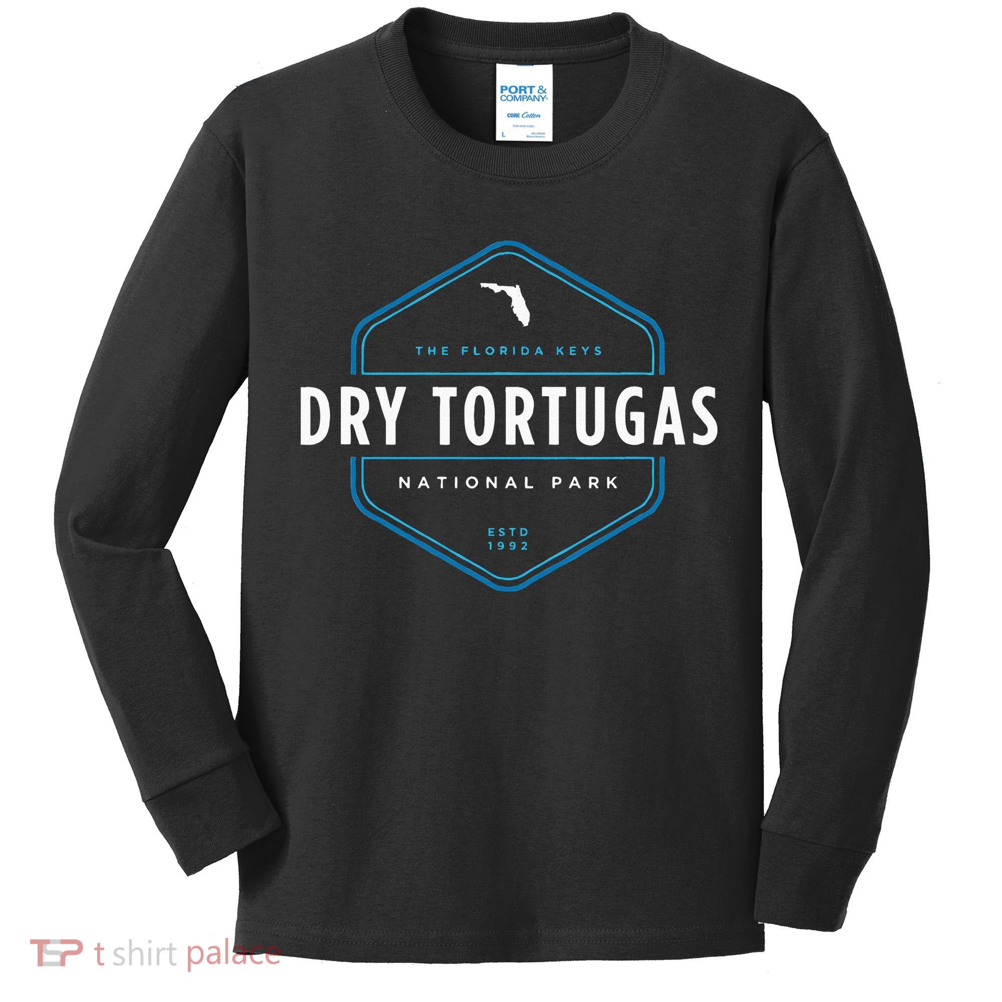 Dry Tortugas National Park Florida Graphic Kids Long Sleeve Shirt