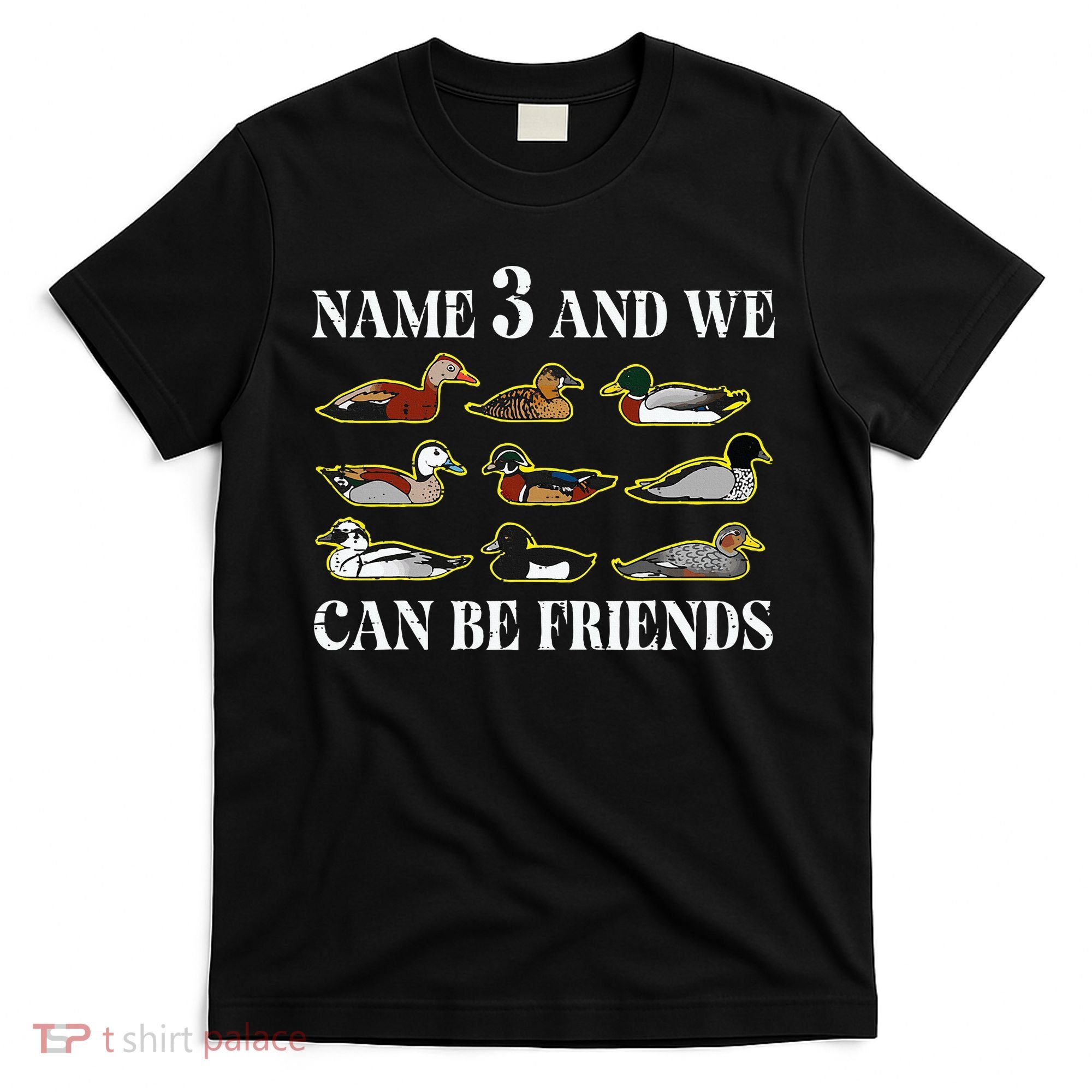 Duck Types Name 3 We Can Be Friends T-Shirt