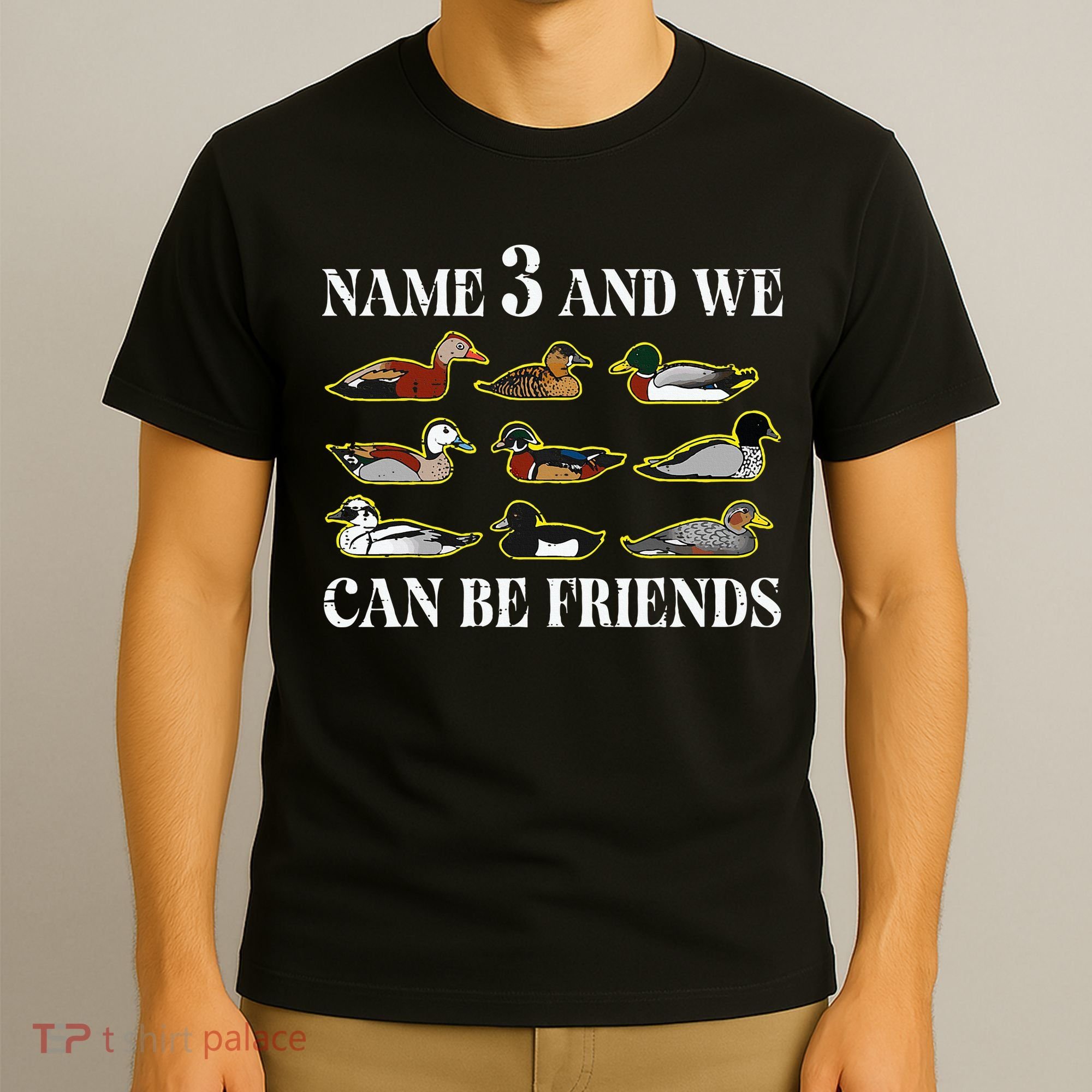 Duck Types Name 3 We Can Be Friends T-Shirt