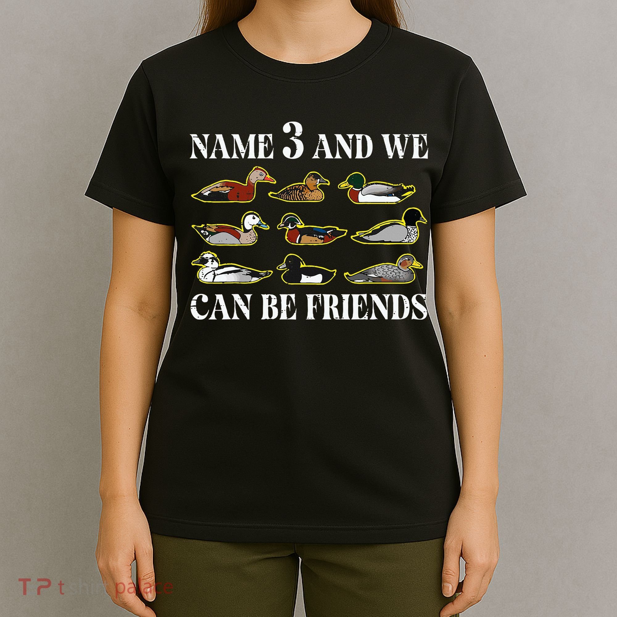 Duck Types Name 3 We Can Be Friends T-Shirt