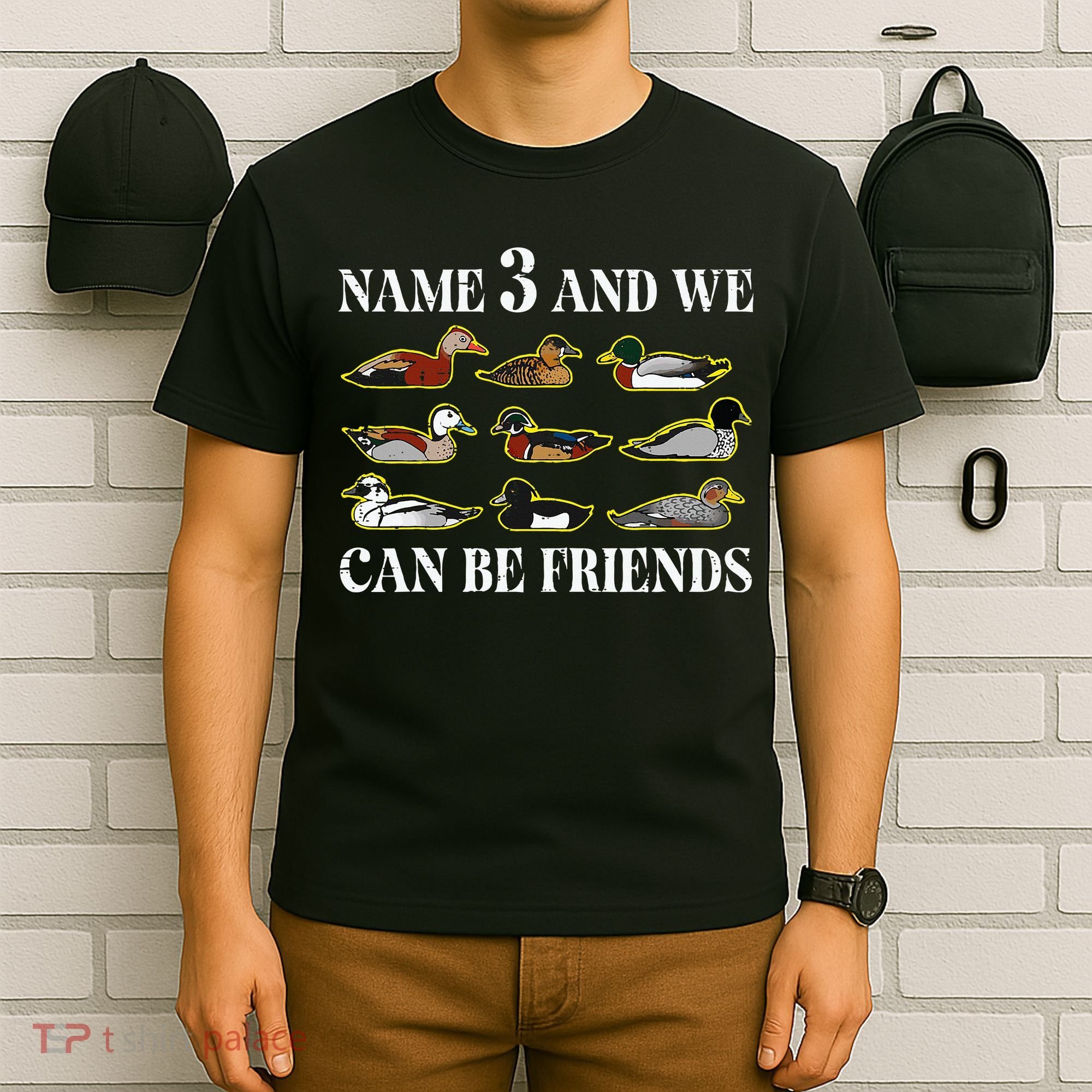 Duck Types Name 3 We Can Be Friends T-Shirt
