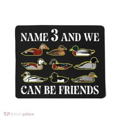 Duck Types Name 3 We Can Be Friends Mousepad