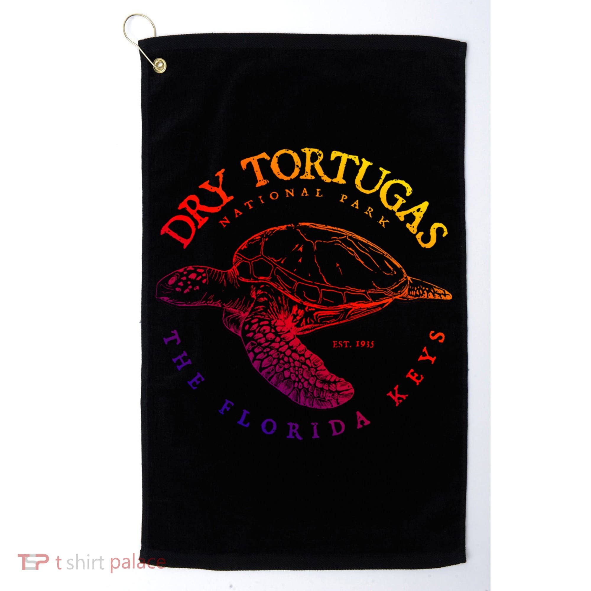 Dry Tortugas National Park Florida Keys Scuba Diving Turtle Cute Gift Golf Towel
