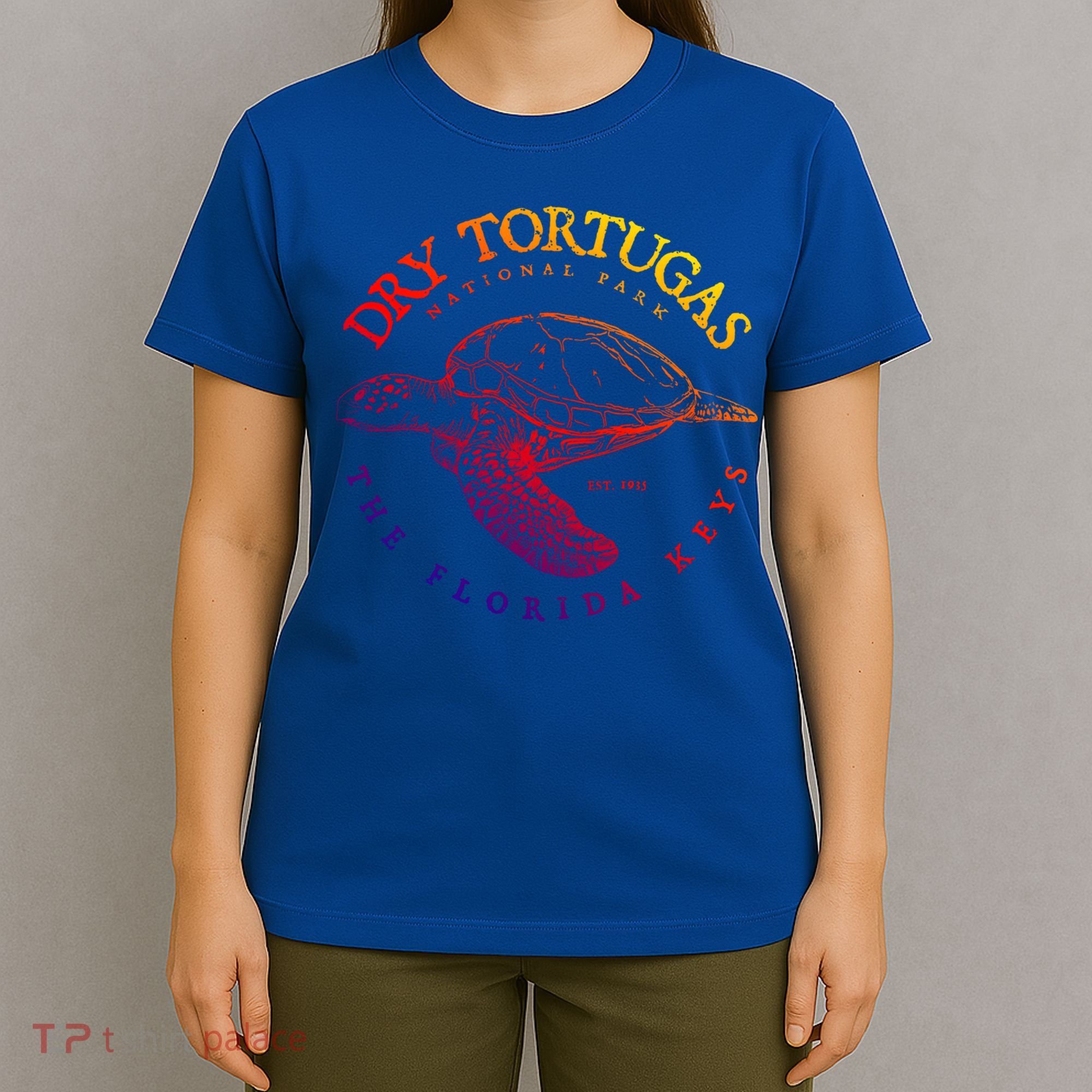 Dry Tortugas National Park Florida Keys Scuba Diving Turtle Cute Gift T-Shirt