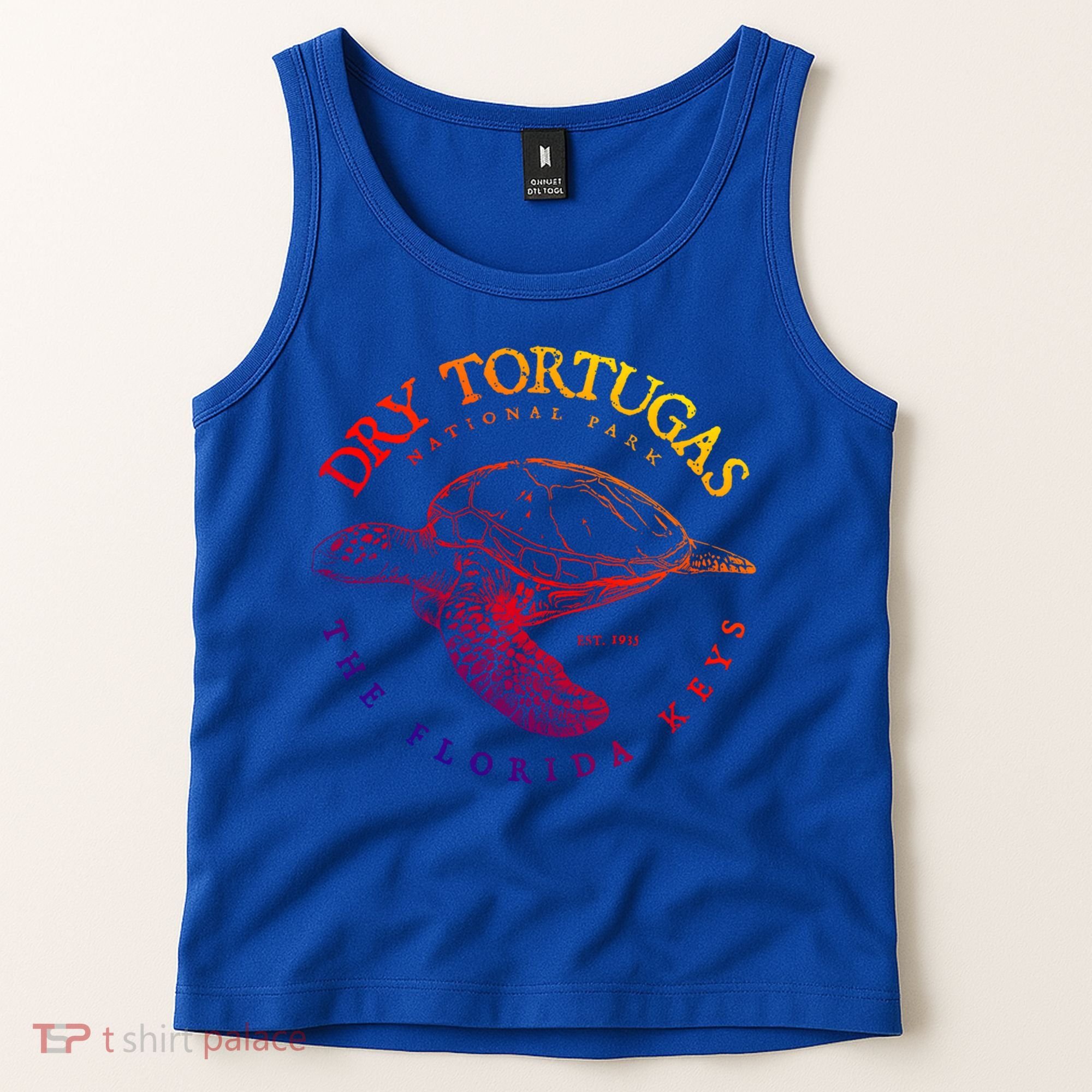 Dry Tortugas National Park Florida Keys Scuba Diving Turtle Cute Gift Tank Top