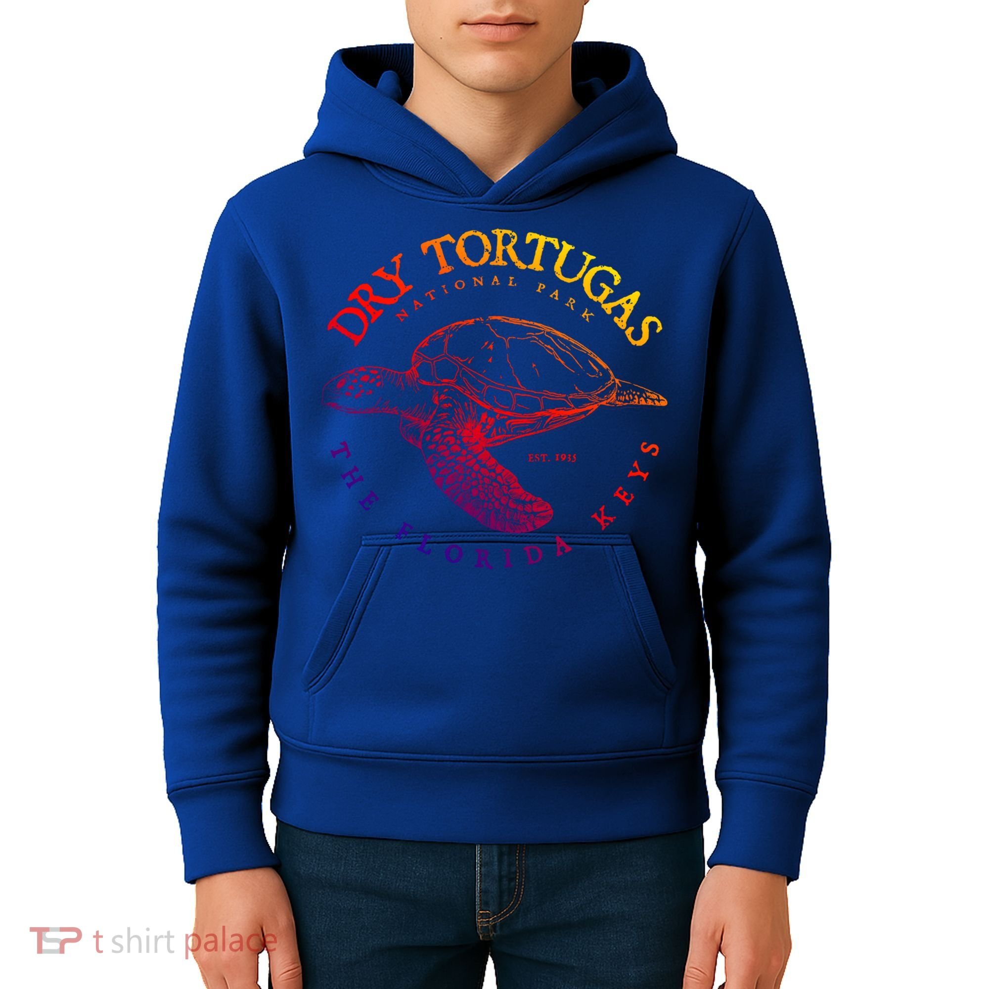 Dry Tortugas National Park Florida Keys Scuba Diving Turtle Cute Gift Kids Hoodie