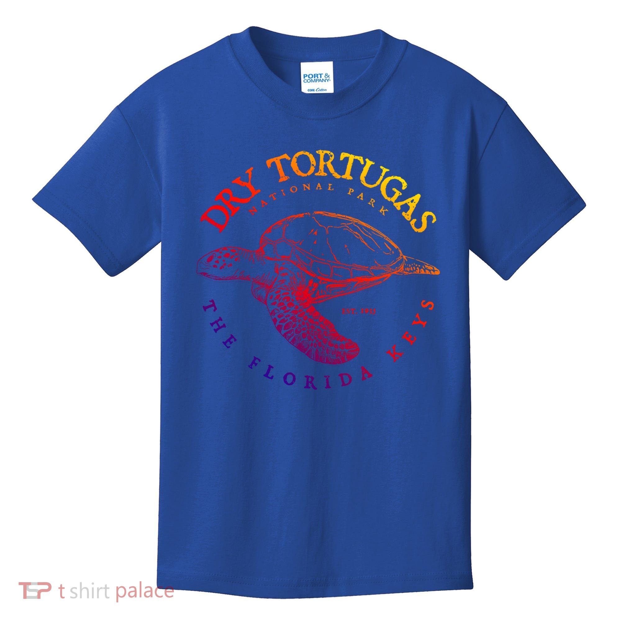 Dry Tortugas National Park Florida Keys Scuba Diving Turtle Cute Gift Kids T-Shirt