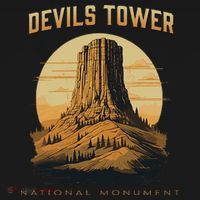 Devils Tower National Monument Wyoming USA-Made Doggie Bandana thumb 2