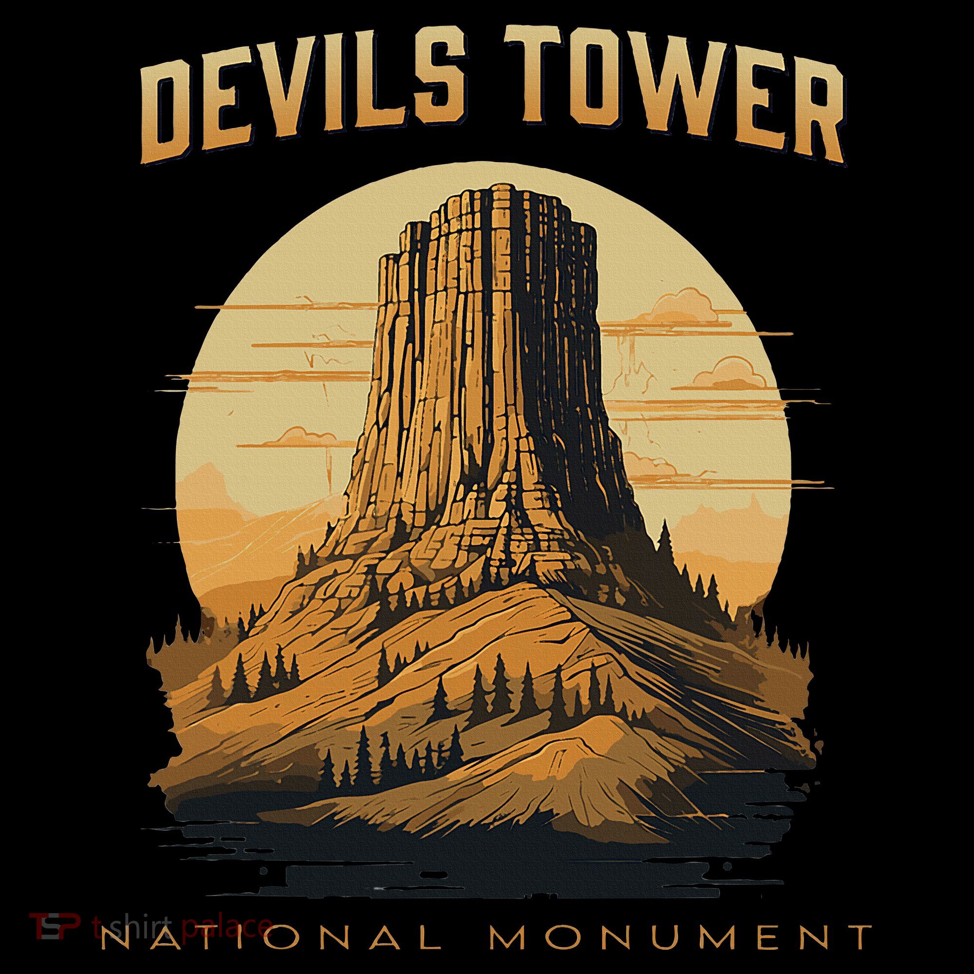 Devils Tower National Monument Wyoming Bucket Hat